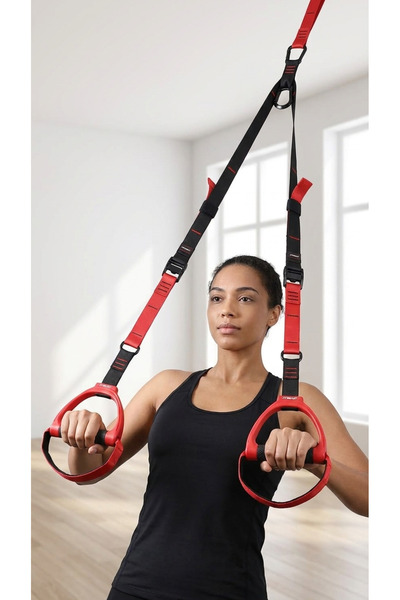 HEPİTOP مجموعة أدوات التدريب المعلقة TRX Pro - مجموعة تمارين اللياقة البدنية ...
