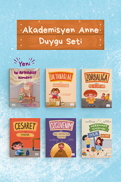 Turta Kitap Akademisyen Anne Duygu Seti - 6 Kitap - İyi Arkadaş Kimdir - Özgü...