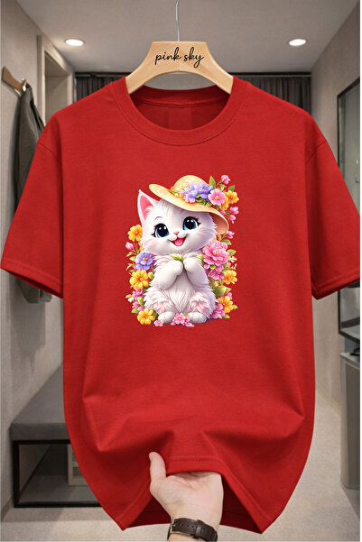 Pink Sky Premium Oversize T-Shirt 100% Cotton Unisex Comfortable Fit Trending...