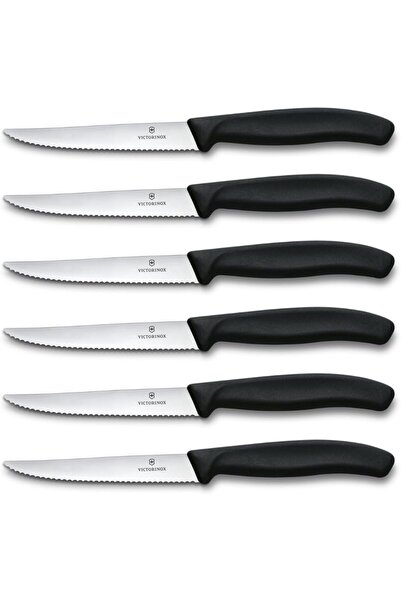 Victorinox Mutfak 6'lı Steak Biftek Bıçağı Siyah 6.7233.6