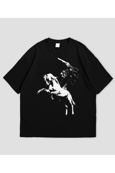 Grafftee Clothing At Avrat Gun Printed Unisex Oversize T-Shirt