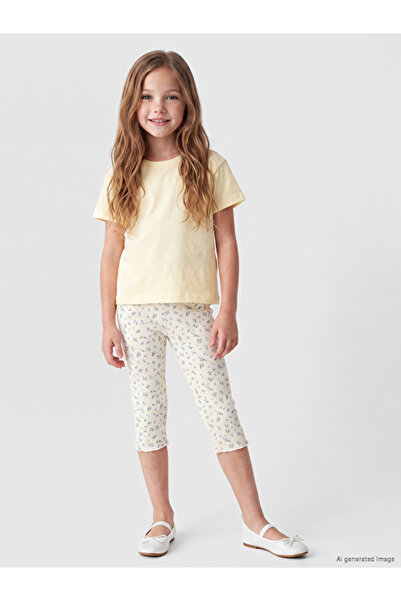 LC Waikiki Quality Pieces from Çelebi Store Floral Embroidered Girls' Leggings