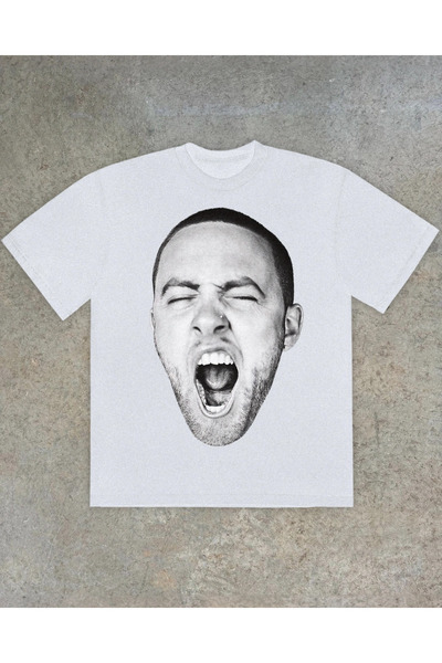 Grafftee Clothing Portret Maca Millera, unisex majica sa širokim krojem i pri...