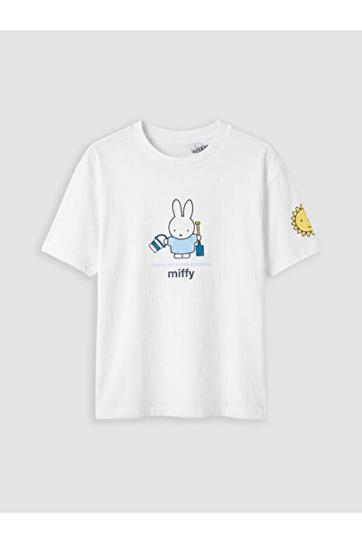 LC Waikiki تي شيرت للفتيات مطبوع عليه Miffy Zero Roba Collar من Shining Store