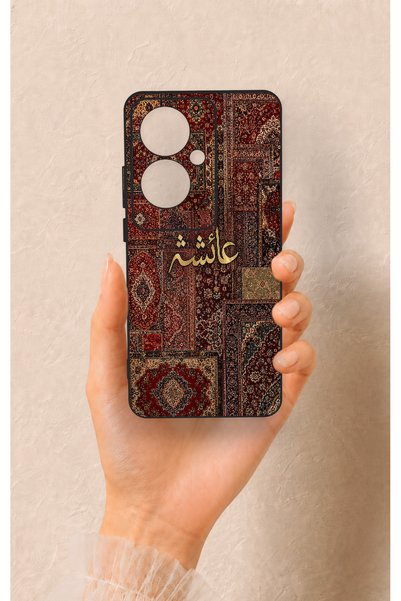 Vip Case حافظة سيليكون بنمط السجاد العتيق المتوافقة مع هاتف أوبو رينو 11F