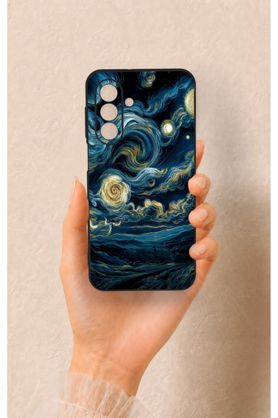 Vip Case Samsung A17 Uyumlu Yıldızlı Gece Desenli Silikon Kılıf