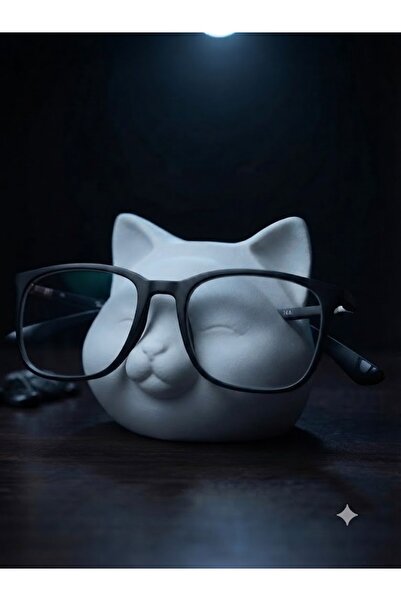 Onflow Stylish Design Cat Figurine Glasses Holder Stand - Decorative Glasses ...