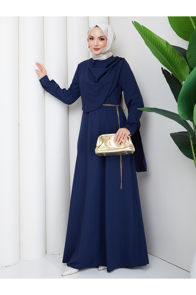 EFSUN MODA Women's Clothing with Buckle Detail and Chain Belt