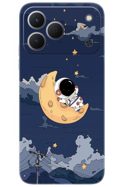 TECNO Spark 50 4G (KN4n) Uyumlu Kılıf Desen Baskılı Silikon Astronot STK:684 ...