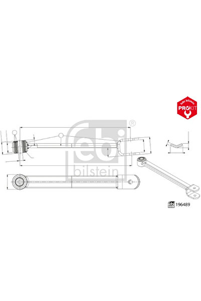 FEBI BILSTEIN Brat/Bieleta Suspensie Stabilizator Punte Fata Daf Cf/Xf 2/Xg 2...