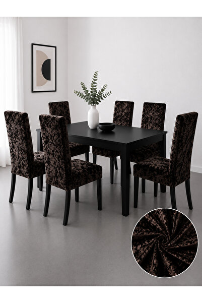 delfin HomeRoy Huse Catifea pentru Scaune – Set 6 Bucăți
