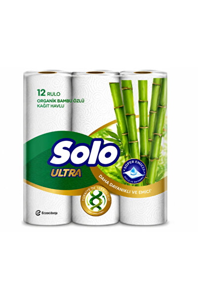 Solo Ultra Tuvalet Kağıdı 32 Rulo Organik Bambu ve Pamuk Özlü