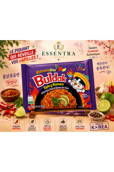 vinisep Buldak Habanero Lime Hot Chicken Flavor Ramen 135 g