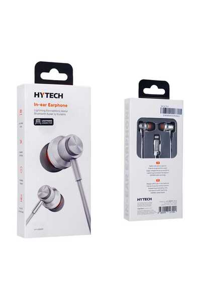 Hytech Kablolu Kulak Içi Bluetooth Kulaklik Metal Konnektörlü Lightning Beyaz