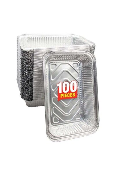 Duravel Disposable Aluminium Foil Food Storage Containers with Lids, Rectangu...