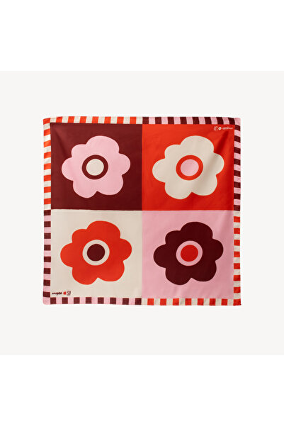 Sunday Fular | Saten Çiçek Desenli Fular Bandana | Emaylab x