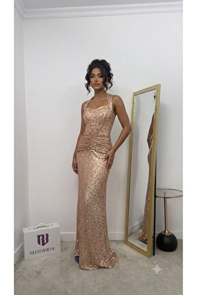 Reem bridal فستان "بريق الذهبي" (Rose Gold Elegance