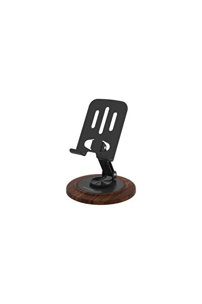 porodo Blue Desktop Phone Holder with 360° Rotating Base - Black