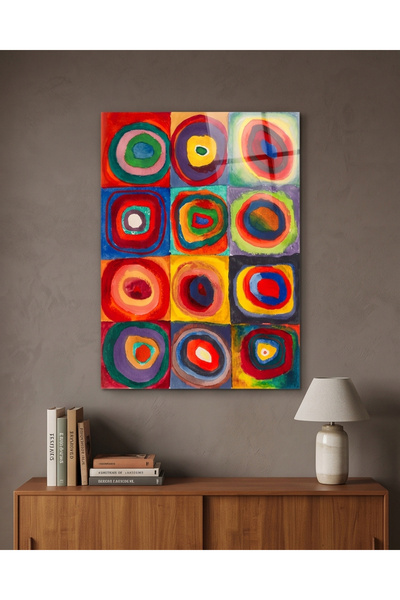 FavloArt Wassily Kandinsky Color Study Pleksi Tablo | Soyut Modern Duvar Sanatı