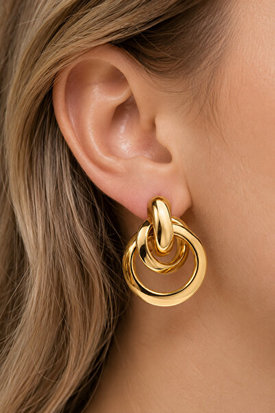 MRK Women's Spiral Vintage Nested Earrings
