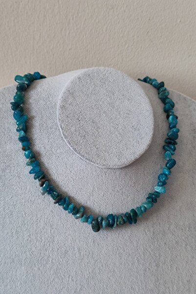 LADIN DOGALTAŞ Certified Fluorite Heart Natural Stone Necklace