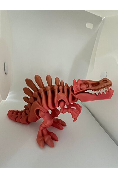 AHSEN HOME&DESIGN 3D Baskı Hareketli Dinazor Figürü İskelet Spinosaurus Masa ...