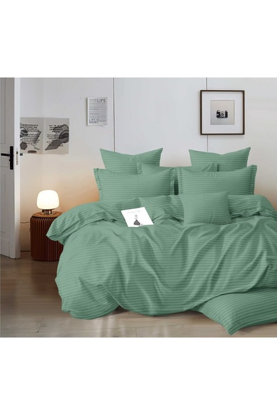CHIRASO Set Lenjerie de Pat CHIRASO, 6 Piese, DAMASC, Cearceaf ELASTIC 180x20...