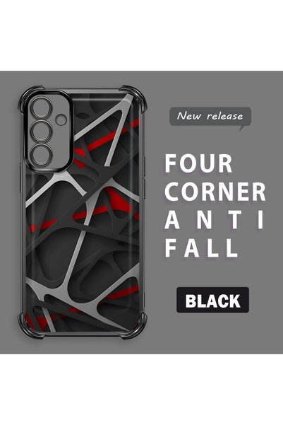 ucuc Samsung Galaxy A15 4G/5G Compatible Transparent Back Four Corners Reinfo...