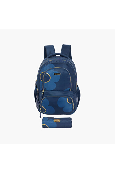 Pause 2-Piece School Backpack Set for Girls 13+ Years with Laptop Pocket & Pe...