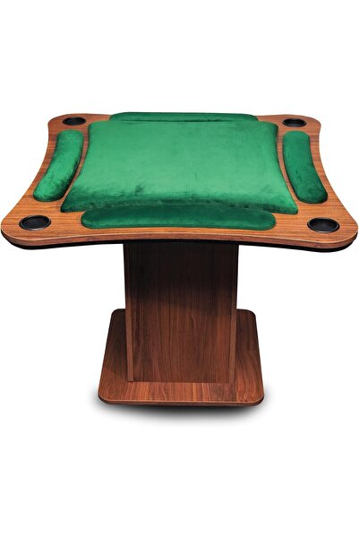 Generic Point Plus Plot Curved Table with Drawer for Game Storage - Green