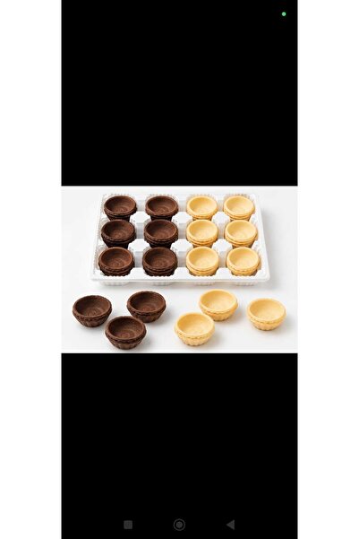 tekçe Papatya Tartolet 4,5 cm Sade,Kakaolu,Çilekli ve Tuzlu (50x4 toplam 200 ...