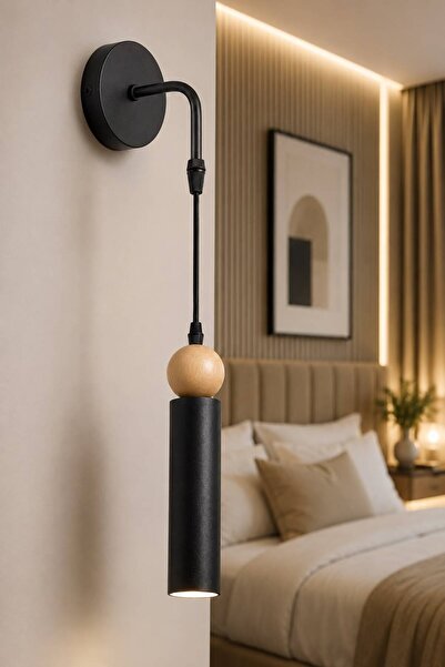 VENON Alkan Applique Black Wood Applique with Details | |   Wooden Bulk Sconc...