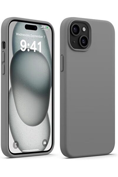 Cat - Cot iPhone 15 Liquid Silicone Case - Slim Fit Soft Touch Protective Cov...
