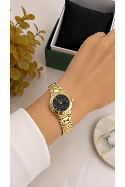 charmove ile kendinizi şımartın Steel Cord Gold Color Women Wrist Watch
