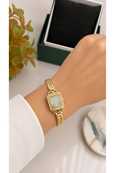 charmove ile kendinizi şımartın Steel Cord Gold Color Women Wrist Watch