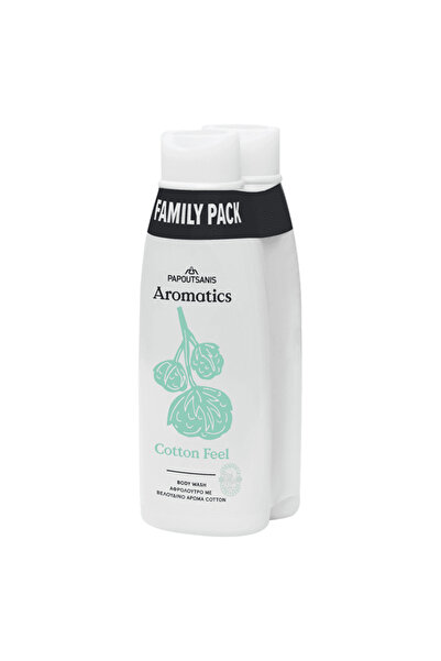 Aromatics PAPOUTSANIS ΑΦΡΟΛΟΥΤΡΟ FAMILY PACK 2x650ml - (COTTON FEEL)