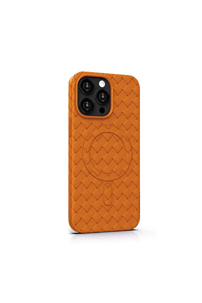 Joyroom Case compatible with iPhone 15 Pro, MagSafe/Magnetic, TPU, Orange - o...