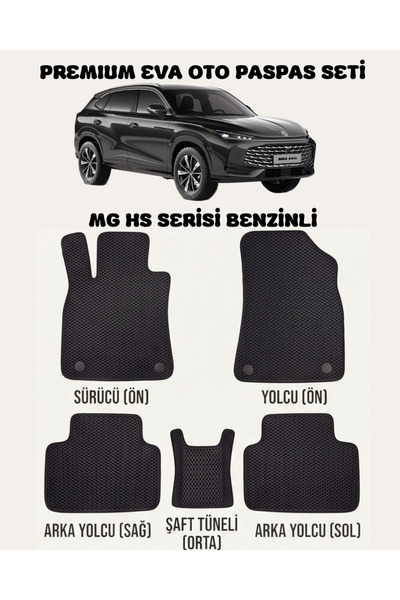 FEYZA OTO MG HS BENZİNLİ SERİSİ ARACA ÖZEL EVA PASPAS TAKIMI 2 YIL GARANTİLİ ...