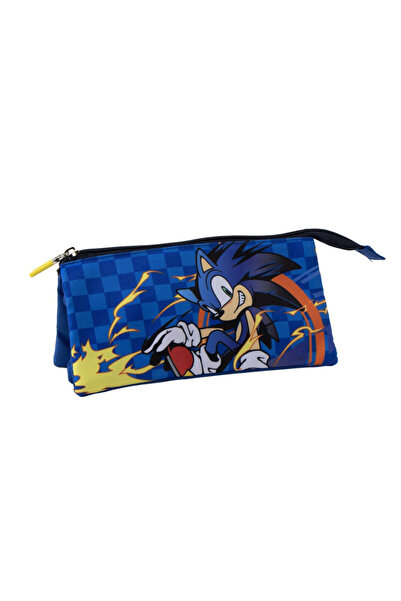 SONIC THE HEDGEHOG Несесер за моливи Спринт с 3 отделения 23 см