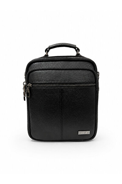 ADM Men's Genuine Leather Large Size Organizer Hand and Shoulder Bag