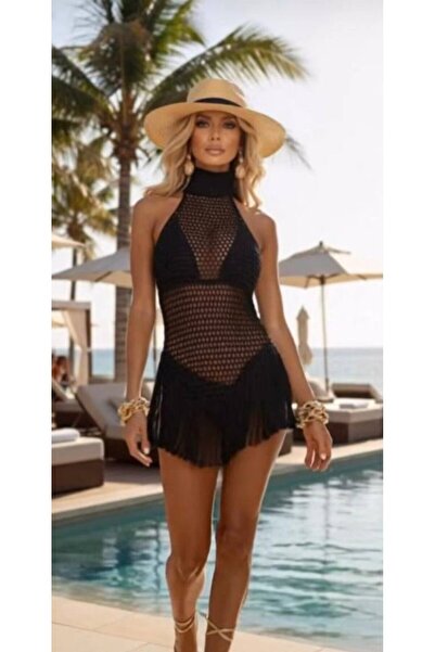 Wear Up Γυναικείο παρεό με λαιμόκοψη και λεπτομέρεια