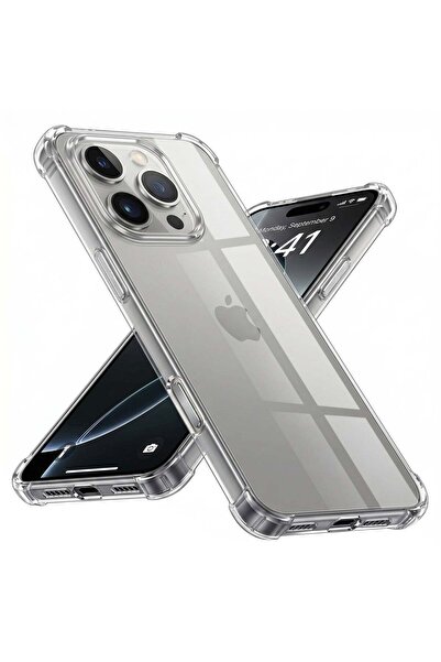 Techsuit Husă pentru iPhone 16 Pro, Antișoc, din Silicon Transparent [Cu Orif...