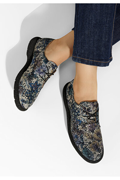 B T Shoes Pantofi derby piele Karysa V8 multicolori