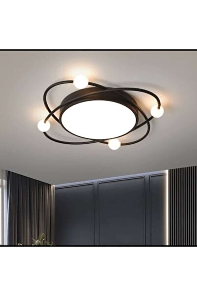 Laleluli Candelabru LED negru Atlantico, Laleluli, cu 4 becuri, diametru 45 c...