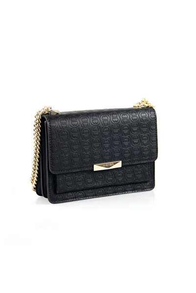 Aigner AG New Women's Classic Embossed Flap Chain Bag Shoulder Crossbody Smal...