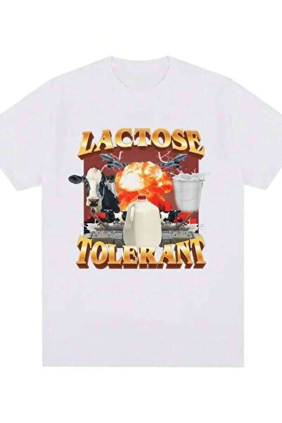 4Car Lactose-Tolerant Graphic Print T-Shirt, Vintage Fashion Short-Sleeve For...