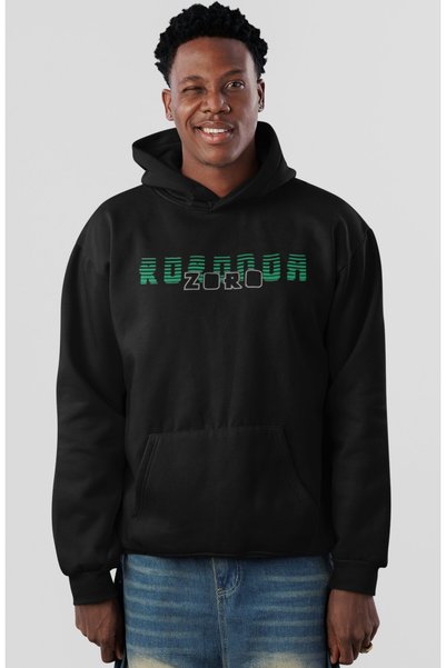SEVBANO One Piece Roronoa Zoro Anime Back Printed Unisex Oversize Combed Cotton Hoodie