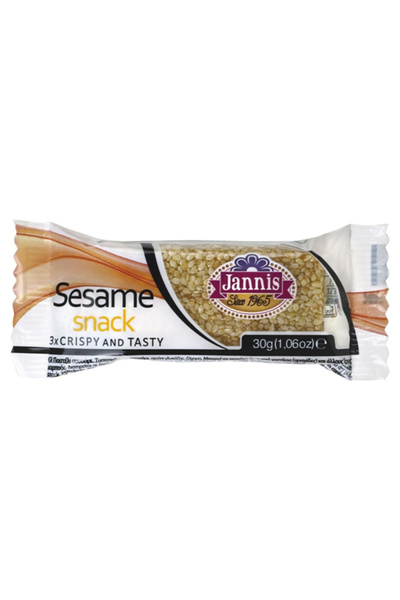 Jannis ΠΑΣΤΕΛΙ 30gr. - (ΣΟΥΣΑΜΙ) (SESAME SNACK) (3τεμ.)