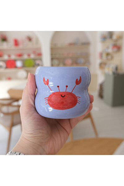 Naramica CRAB MUG - El Yapımı Seramik Kahve Fincanı 270 Ml