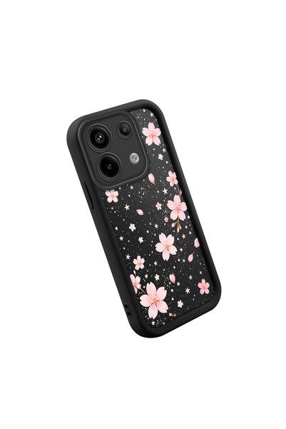 SLIMFELT Redmi Note 13 Pro 5G Uyumlu romantik vintage çiçek baskılı yumuşak k...